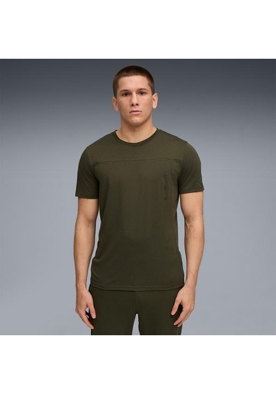Puma Tad Tech Triblend Erkek Haki Tişört