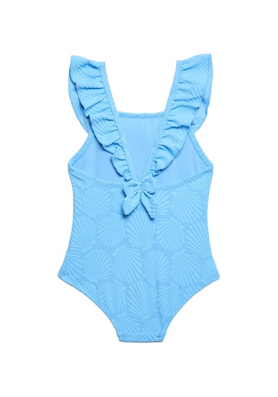 Marks & Spencer Deniz Kabuğu Çocuk Mayo T77006041U Mavi
