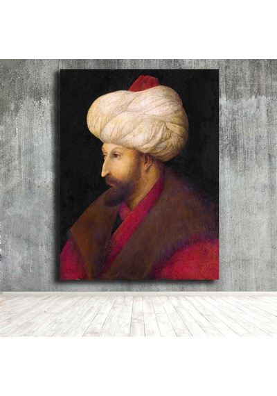 Fatih Sultan Mehmet Portresi Kanvas Tablo