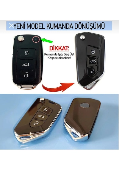 Gma Keys Lüx Volkswagen Çevirici Uds Jetta Caddy Transporter Skoda Seat Amarok Vs. Yeni Nesil Dönüşüm Kabı