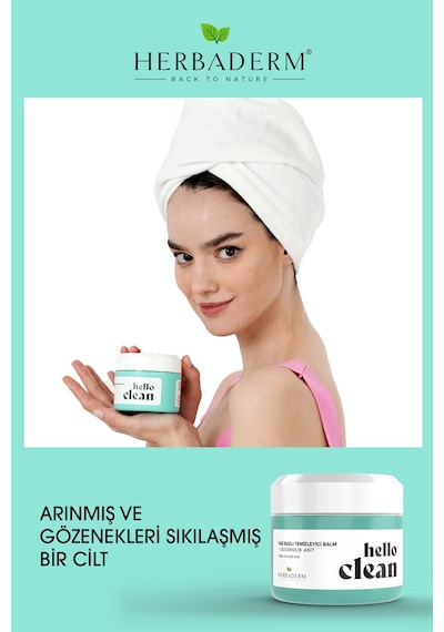 Herbaderm Hello Clean Gözenek Karşıtı Oleanolik Asit Yağ Bazlı Temizleyici Balm 100 ML