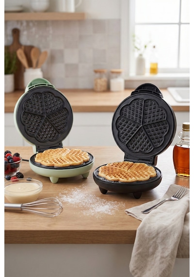 Premier PWM 215 1200 W Yapışmaz Plakalı Waffle Makinesi