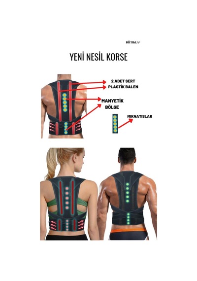 Balenli Manyetik Dik Duruş Kamburluk Önleyici Yeni Nesil Korse Balenli Manyetik Dik Duruş Kamburluk Önleyici Yeni Nesil Korse