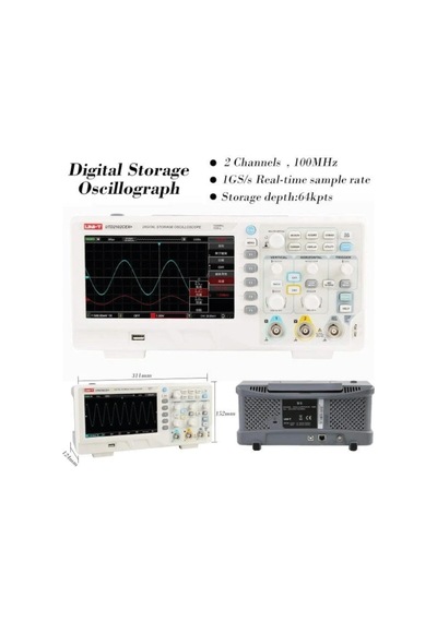 Unı-t Utd2102cex+ 100mhz Dijital Osiloskop