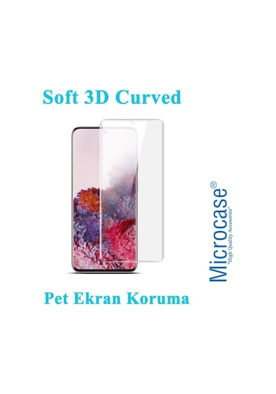 Microcase Samsung Uyumlu Galaxy S20 Full Koruma Curved 3D Pet Film
