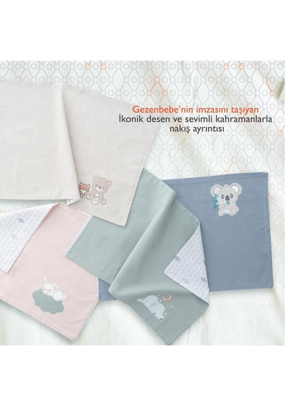 Gezenbebe Hero Nakışlı Bebek Ve Çocuk Yastık Kılıfı 40x60 Mavi