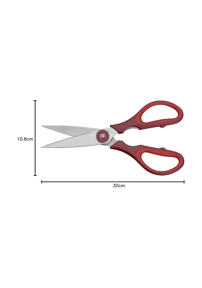 Touch Mutfak Makası, 21 Cm, Tırtıklı Ağızlı, Cromargan Yüksek Kaliteli Paslanmaz Çelik, Yumuşak Tutma Sapı,