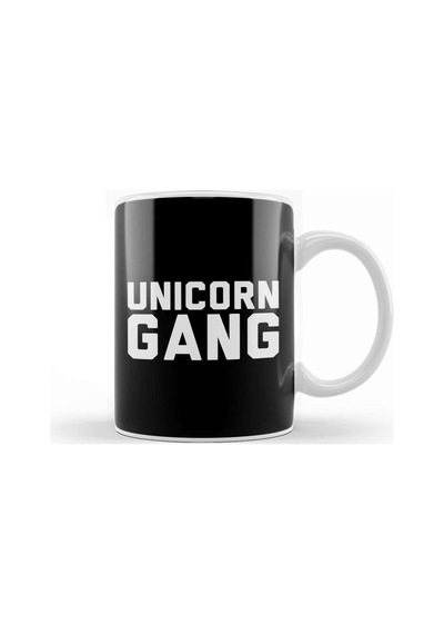 Unicorn Gang Text Kupa Bardak Porselen Karışık