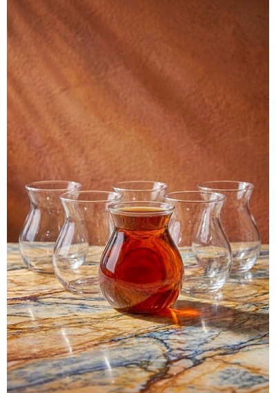 12 Adet Üsküdar Çay Bardağı Seti 200 Ml Beyaz