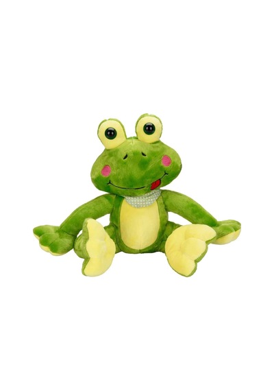 4741 Oturan Peluş Kurbağa 30 Cm -sunman Çok Renkli