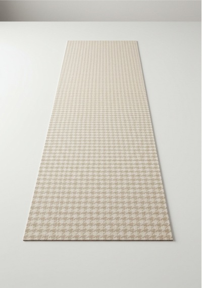 Krem Beyaz Kazayağı Şık Masa Runnerı 50x150 Cm Modern Ve Zarif Masa Örtüsü Runner Krem Beyaz Kazayağı
