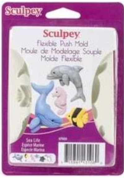 Sculpey Flexible Push Mold Esnek Model Kalıbı Sea Life Apm06