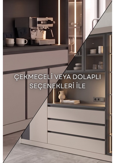 Avm 24 Nero Multi Kahve Köşesi 235 Cm Gri-karbon