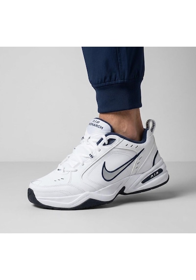 Nike Aır Monarch Iv Erkek Yürüyüş Koşu Günlük Spor Ayakkabı Beyaz - Lacivert