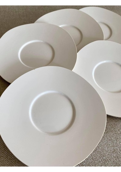 Sanyo Melamin Çay Tabağı 12,5 Cm 1 Adet - Melamin Bardak Altlığı Beyaz