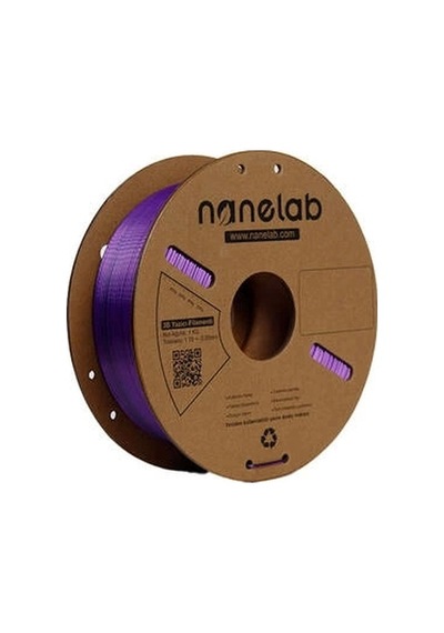 Nanelab Çift Renkli Silk Pla Filament - Siyah-mor - 1.75mm - 1kg