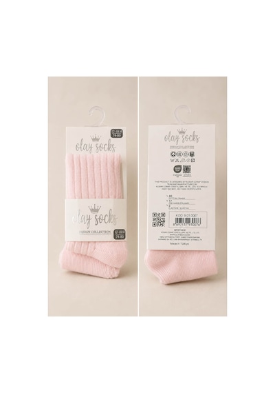 Olay Socks Fitilli Külotlu Çorap Pembe