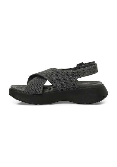 Polaris 327606.z Grı Kadın Kalın Taban Sandalet 000000000102251371 Gri