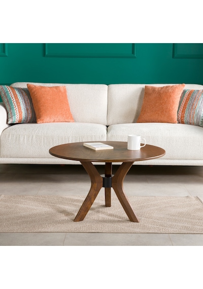 Furnirem Yuvarlak Orta Sehpa 65 Cm Ceviz