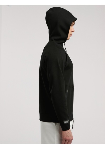 Everlast Champions Collection Siyah Erkek Yüksek Yaka Full Zip Kapüşonlu Sweatshirt Siyah