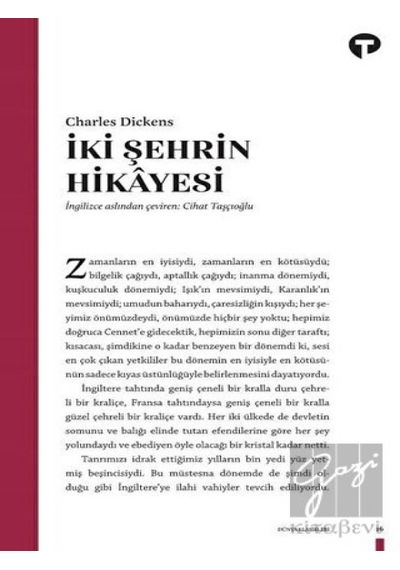 İki Şehrin Hikayesi - Charles Dickens - Turkuvaz Kitap