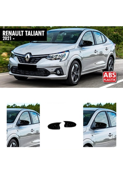 Renault Taliant Yarasa Batman Ayna Kapağı Parlak Siyah