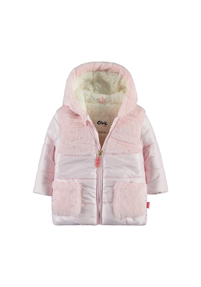 Civil Baby Kız Bebek Kapüşonlu Mont 6-18 Ay Pudra 21a691010k01-2 Pudra
