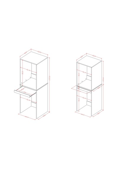 Lüks Çekmeceli Çamaşır Makinesi Dolabı %100 Mdf Çamaşır Kurutma Banyo Dolabı Bd05 Karına