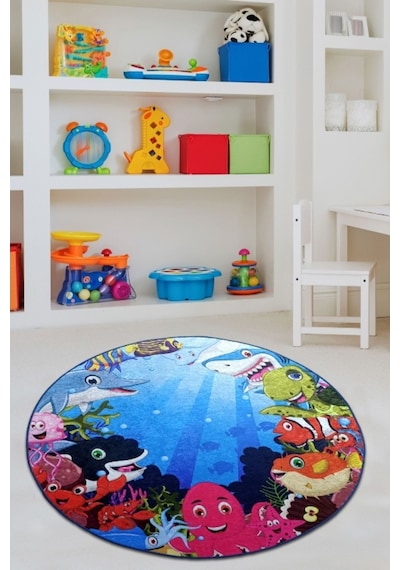 Aquarium 200X200 Cm Çocuk Ve Bebek Halısı