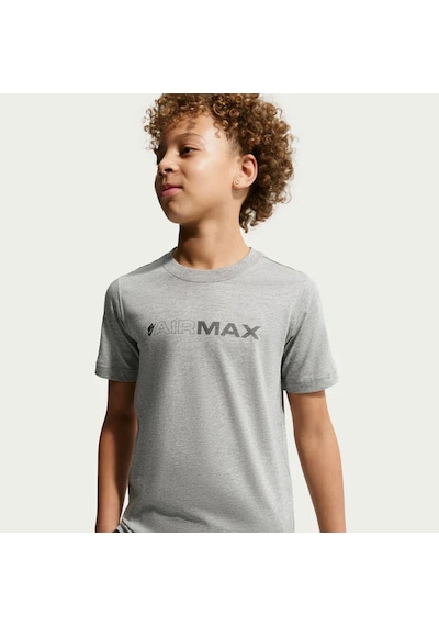 Nike Sportswear Air Max Pamuklu Gri Çocuk Tişört