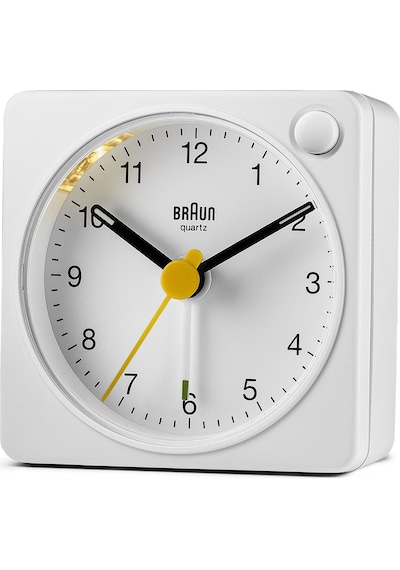 Braun Bc02xw Beyaz Klasik Seyahat Analaog Alarmlı Masa Saati Brn.bc02xw