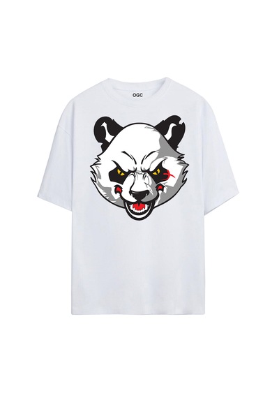 Ogc Panda 2 Oversize Unisex T-shirt Beyaz