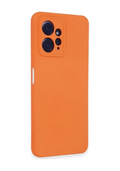 Cosmotex Newface Xiaomi Redmi Note 12 4g Kılıf Nano İçi Kadife Silikon - Turuncu
