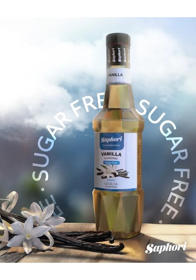 Saphori Şekersiz Vanilya Aromalı Kokteyl Şurubu Şekersiz Vanilya Şurubu 700 Ml