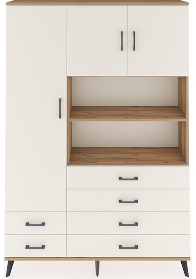 Arges Dolap 8 Raflı 6 Çekmeceli 3 Kapaklı 132x30x195 Çam-ayta... Çam Arges Dolap 8 Raflı 6 Çekmeceli 3 Kapaklı 132x30x195 Çam-ayta... Çam