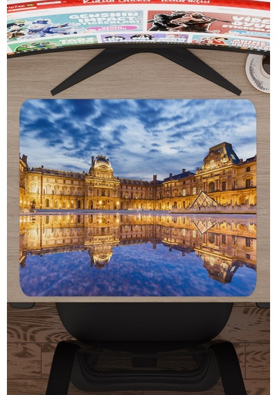 Louvre Müzesi Fransa V4 48x40 Xl Gaming Kauçuk Kaymaz Taban Mouse Pad Fare Altlığı