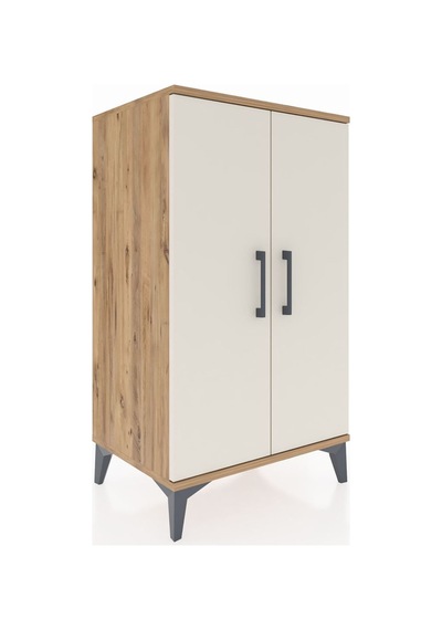 Hyperion Komodin 2 Raflı 2 Kapaklı 60x44x106 Çam-aytaşı Çam