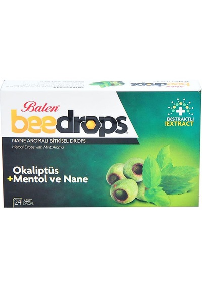 Balen Beedrops Okaliptüs Mentol Nane Aromalı Drops 24 Adet