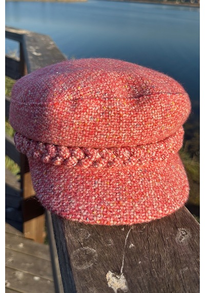 Mollycrush Pembe Kışlık Gazeteci Şapka Newsboy Kadın Vintage Kasket Pembe