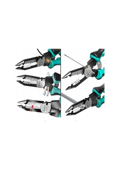Proskit Cp-420 Çok İşlevli Kablo Soyucu, Kesici, Terminal Sıkma Pensesi