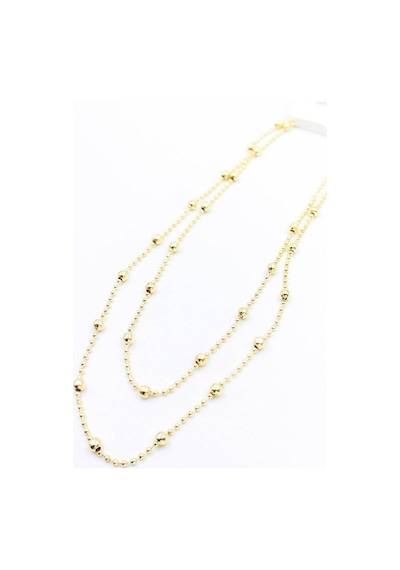 Top Zincir Kolye-90cm - Altın