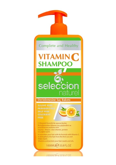 Seleccion Naturel Vitamin C Şampuan 1000 Ml Derinlemesine Saç Bakım Tüm Saçlar