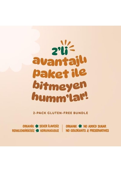 Organik Puf & Gevrek Atıştırmalık Paketi - 2 Adet 2 Çeşit 110 G