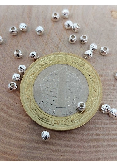 925 Ayar Gümüş Boncuk Ara Malzeme 2.5mm/10 Adet 45638
