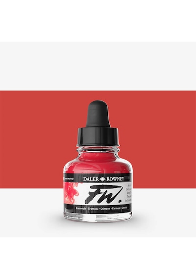 Daler Rowney Fw Ink Akrilik Mürekkep 29.5 Ml Crimson 513 Diğer
