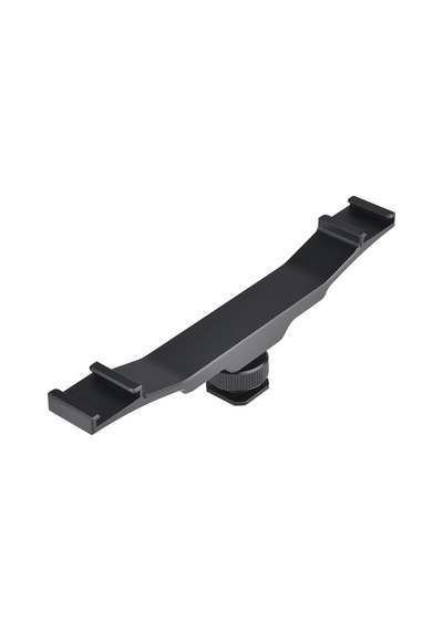 Dslr için Flaş Bracket İki Girişli Flaş- Led- Mikrofon Tutucu