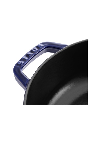 Staub Braisers Chistera Yağmur Efektli Kapaklı Döküm Tencere, Mavi Diğer