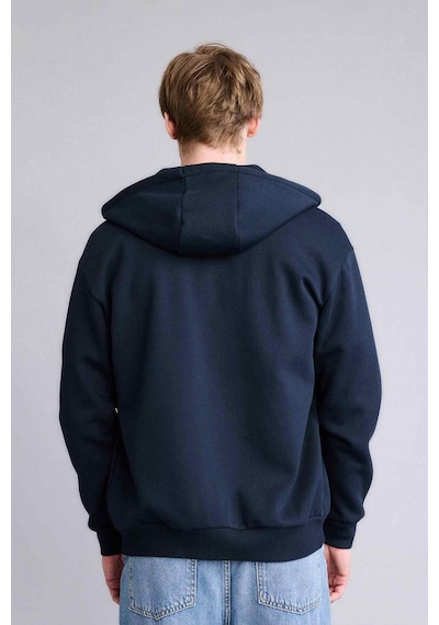 Defacto Relax Fıt Kapüşonlu İçi Yumuşak Tüylü Kalın Kumaş Fermuarlı Sweatshirt D7599AX25AU Lacivert Defacto Relax Fıt Kapüşonlu İçi Yumuşak Tüylü Kalın Kumaş Fermuarlı Sweatshirt D7599AX25AU Lacivert