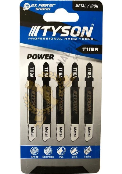 Kupa Tyson Dekupaj Yedek Bıçağı Metal - 5 Adet