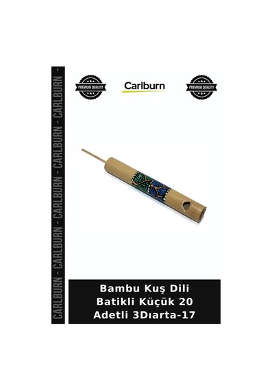 Özel Üretim Bambu Kuş Dili Batikli Küçük 20 Adetli 3dıarta-17